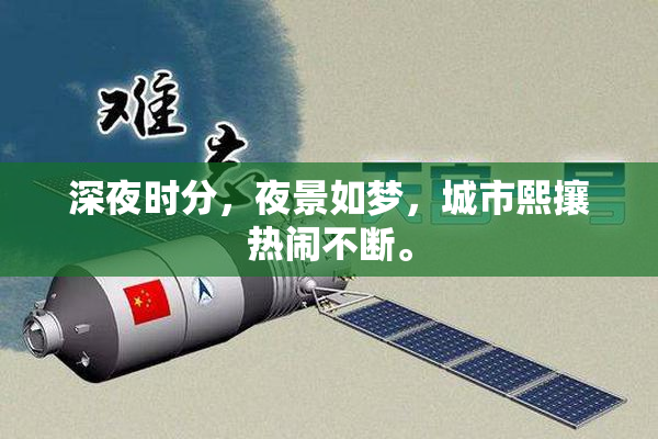 深夜时分，夜景如梦，城市熙攘热闹不断。