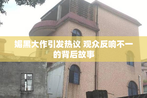 媚黑大作引发热议 观众反响不一的背后故事