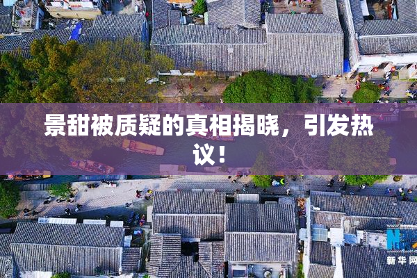景甜被质疑的真相揭晓，引发热议！
