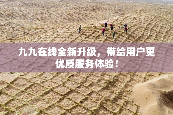 九九在线全新升级，带给用户更优质服务体验！