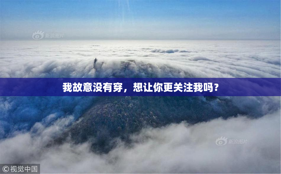 我故意没有穿，想让你更关注我吗？