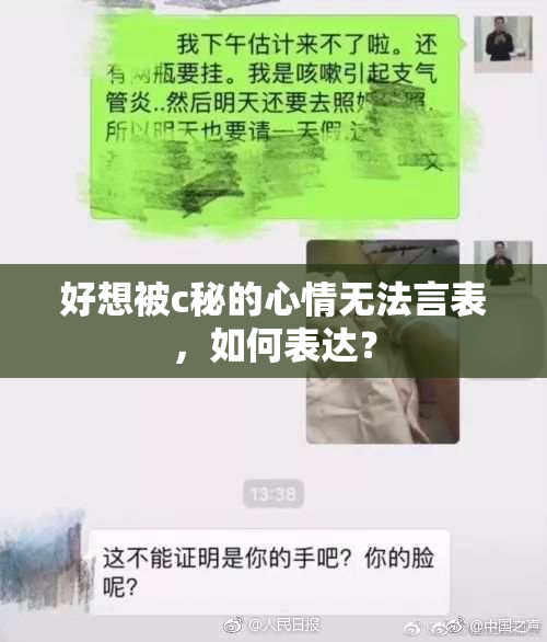 好想被c秘的心情无法言表，如何表达？