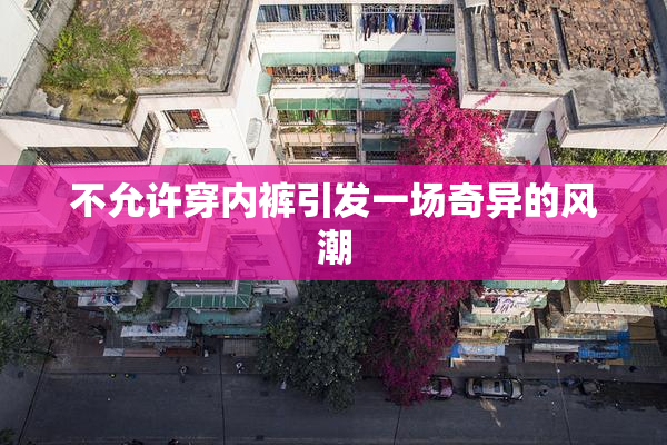 不允许穿内裤引发一场奇异的风潮