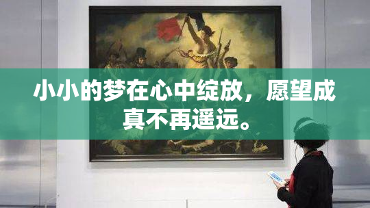 小小的梦在心中绽放，愿望成真不再遥远。