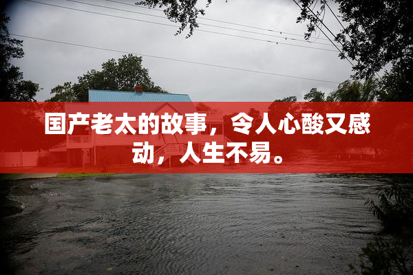 国产老太的故事，令人心酸又感动，人生不易。