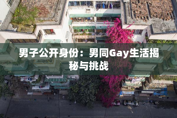 男子公开身份：男同Gay生活揭秘与挑战