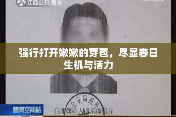 强行打开嫩嫩的芽苞，尽显春日生机与活力