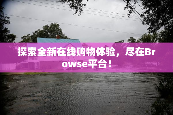 探索全新在线购物体验，尽在Browse平台！