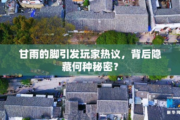 甘雨的脚引发玩家热议，背后隐藏何种秘密？