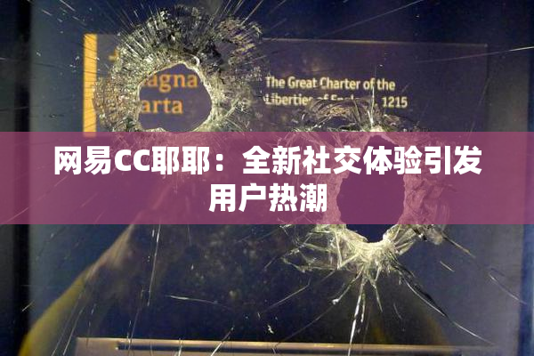 网易CC耶耶：全新社交体验引发用户热潮