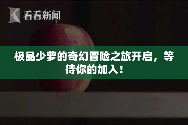 极品少萝的奇幻冒险之旅开启，等待你的加入！