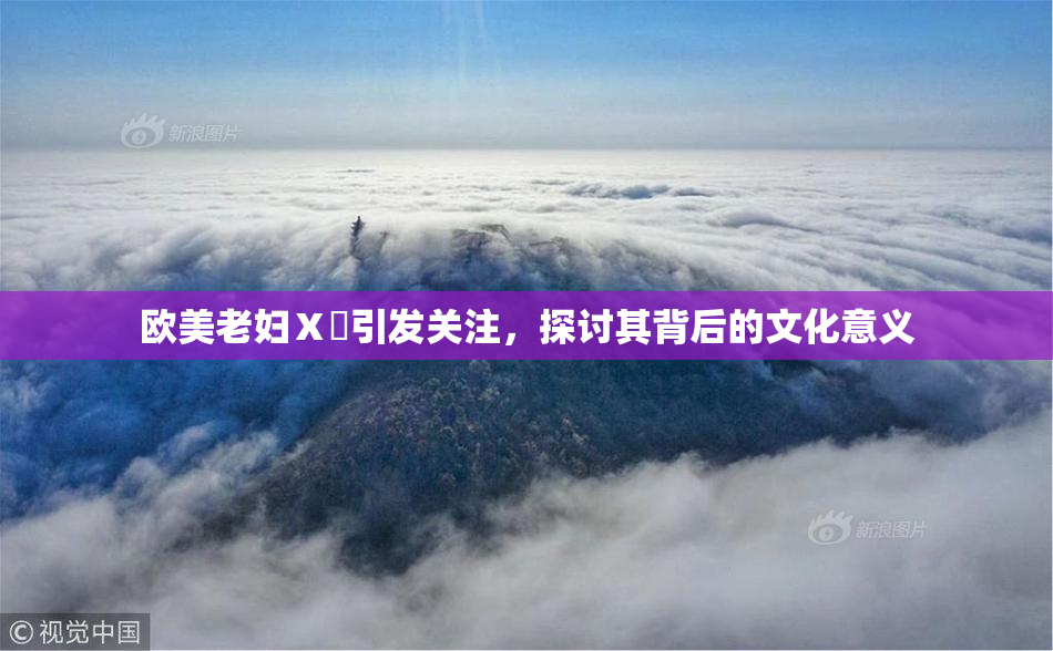 欧美老妇Ⅹ乄引发关注，探讨其背后的文化意义