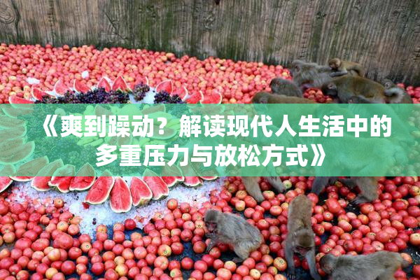 《爽到躁动？解读现代人生活中的多重压力与放松方式》