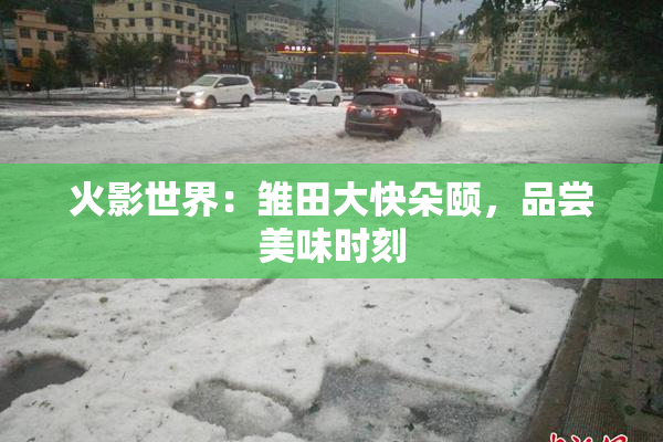 火影世界：雏田大快朵颐，品尝美味时刻