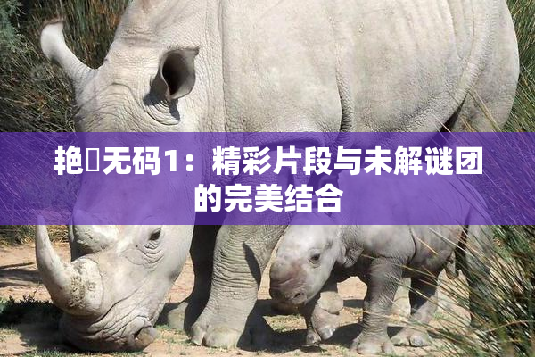艳鉧无码1：精彩片段与未解谜团的完美结合