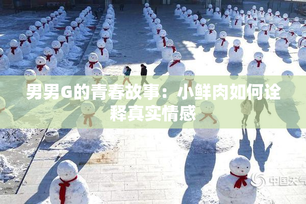 男男G的青春故事：小鲜肉如何诠释真实情感