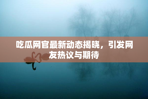 吃瓜网官最新动态揭晓，引发网友热议与期待