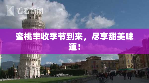 蜜桃丰收季节到来，尽享甜美味道！