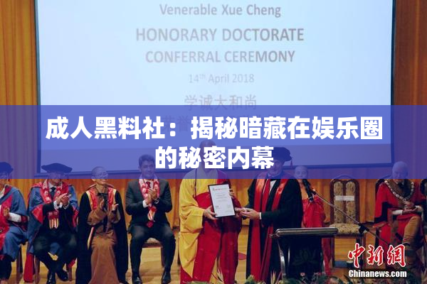 成人黑料社：揭秘暗藏在娱乐圈的秘密内幕