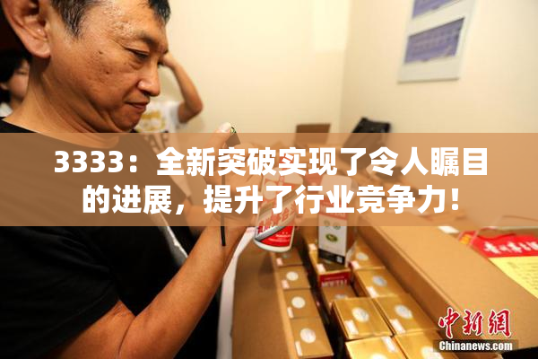 3333：全新突破实现了令人瞩目的进展，提升了行业竞争力！