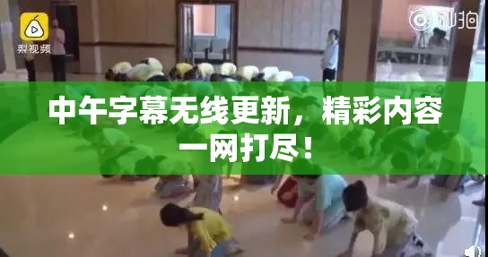 中午字幕无线更新，精彩内容一网打尽！