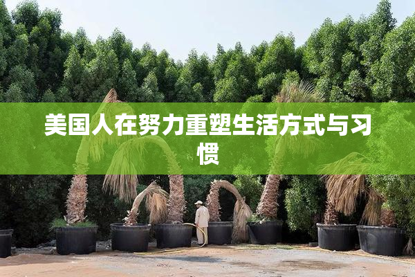 美国人在努力重塑生活方式与习惯