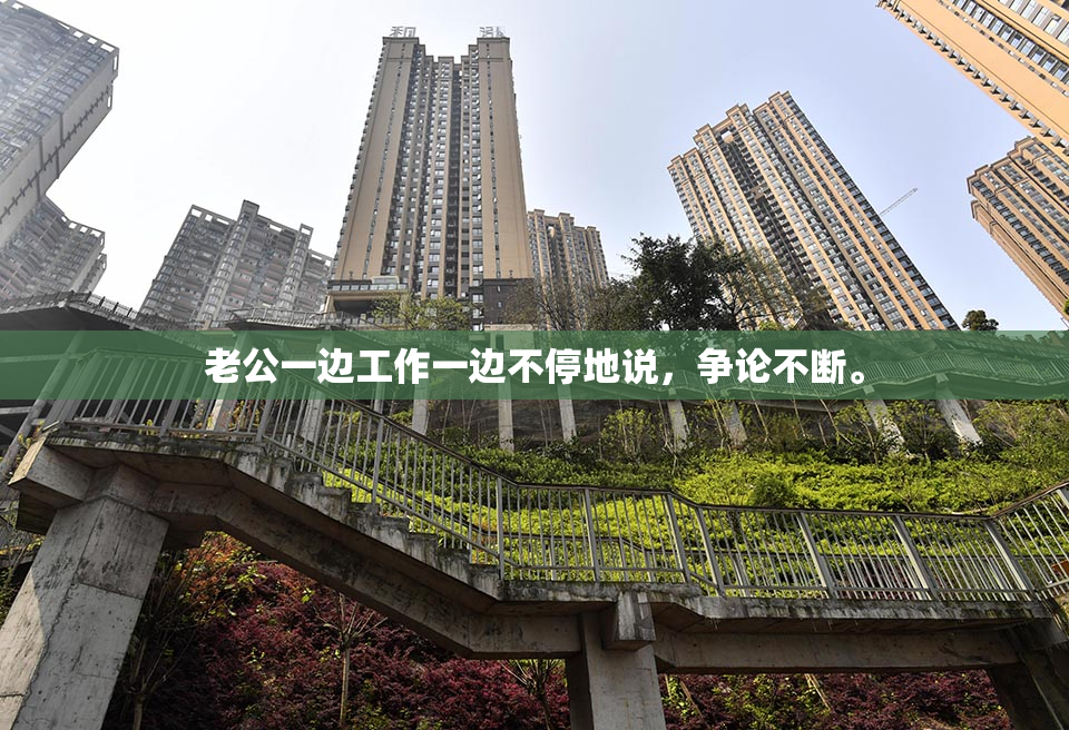老公一边工作一边不停地说，争论不断。