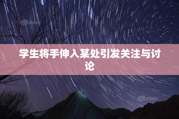 学生将手伸入某处引发关注与讨论