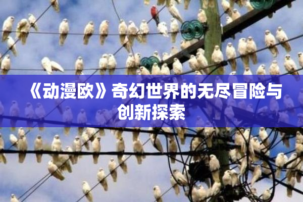 《动漫欧》奇幻世界的无尽冒险与创新探索