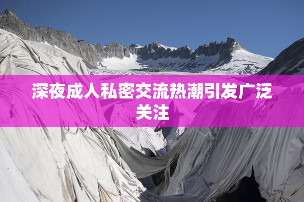 深夜成人私密交流热潮引发广泛关注