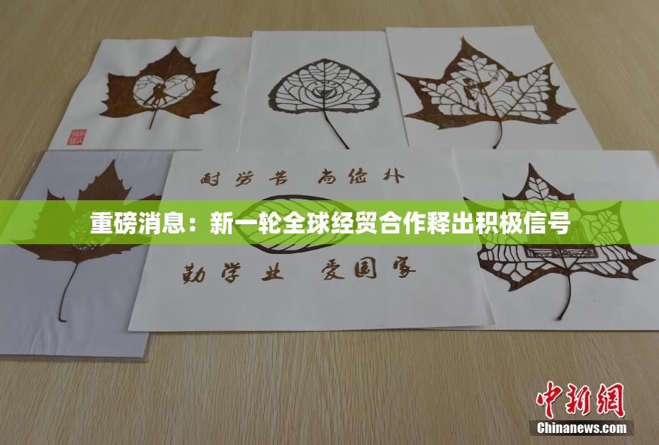 重磅消息：新一轮全球经贸合作释出积极信号