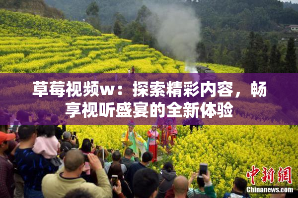 草莓视频w：探索精彩内容，畅享视听盛宴的全新体验