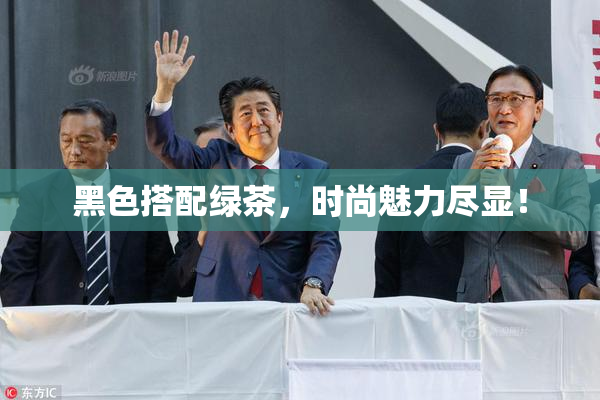 黑色搭配绿茶，时尚魅力尽显！