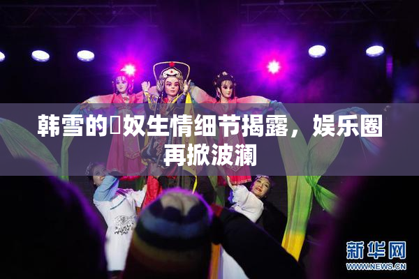 韩雪的婬奴生情细节揭露，娱乐圈再掀波澜