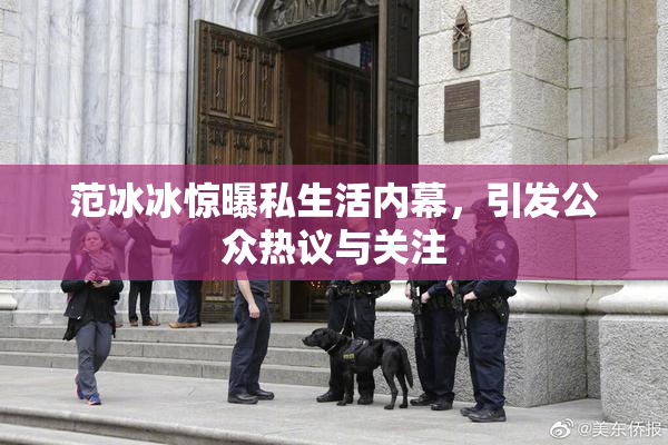 范冰冰惊曝私生活内幕，引发公众热议与关注