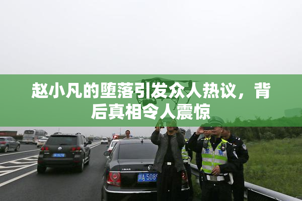 赵小凡的堕落引发众人热议，背后真相令人震惊