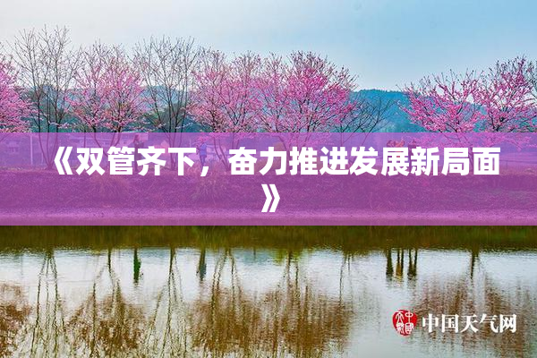 《双管齐下，奋力推进发展新局面》
