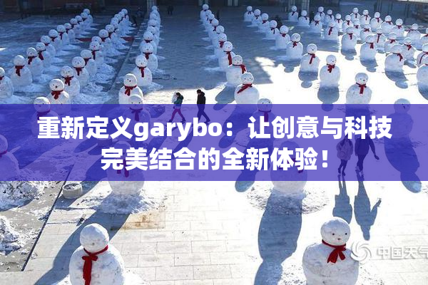 重新定义garybo：让创意与科技完美结合的全新体验！