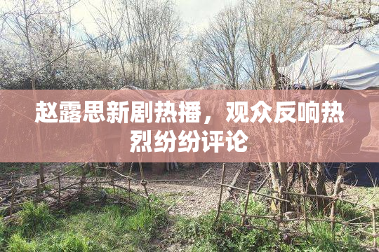 赵露思新剧热播，观众反响热烈纷纷评论