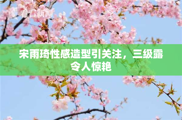 宋雨琦性感造型引关注，三级露令人惊艳